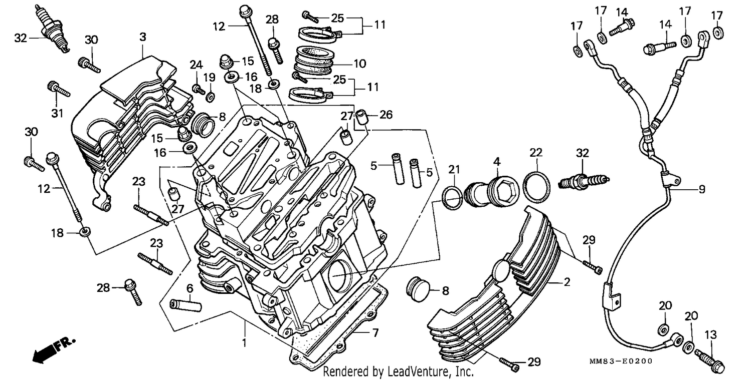 CYLINDER HEAD (FRONT)