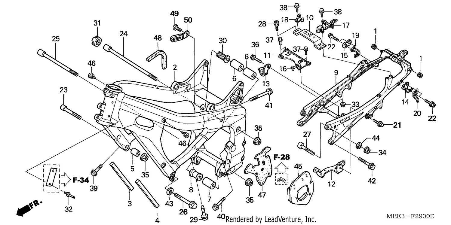 FRAME BODY (CBR600RR3/4)
