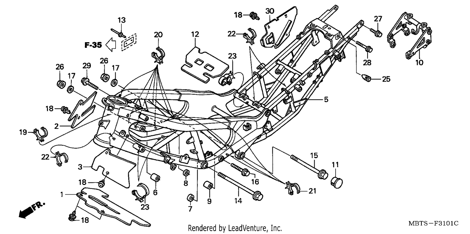 FRAME BODY (XL1000VA)