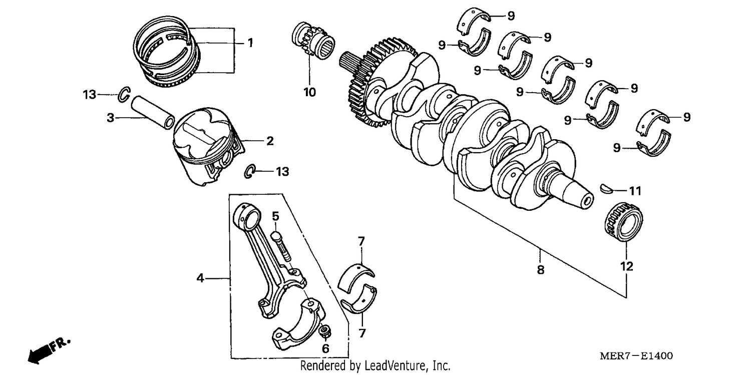 CRANKSHAFT/PISTON (CBF600S6/SA6/N6/NA6)