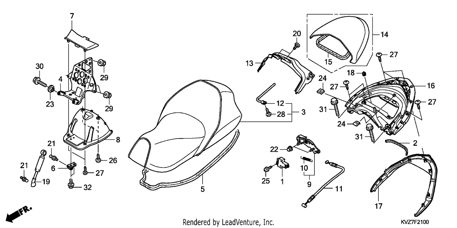 SEAT/REAR SPOILER