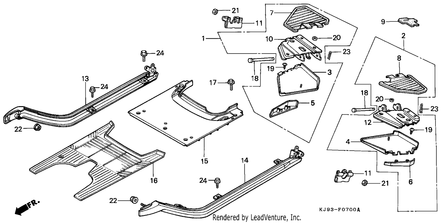 SIDE RAIL/FLOOR PANEL (CH125E/G)