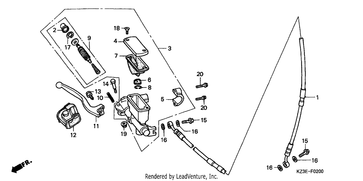 FR. BRAKE MASTER CYLINDER