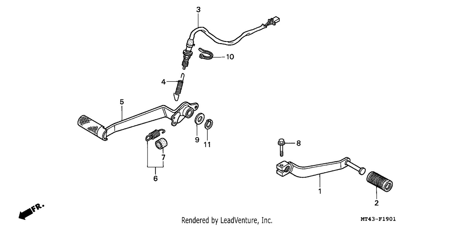 PEDAL (VFR750FR/FS/FT/FV)