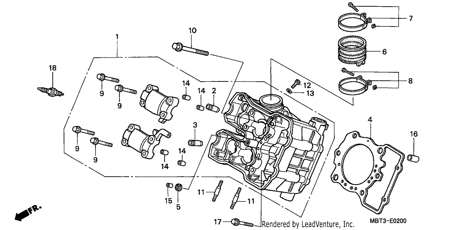 CYLINDER HEAD (FRONT)
