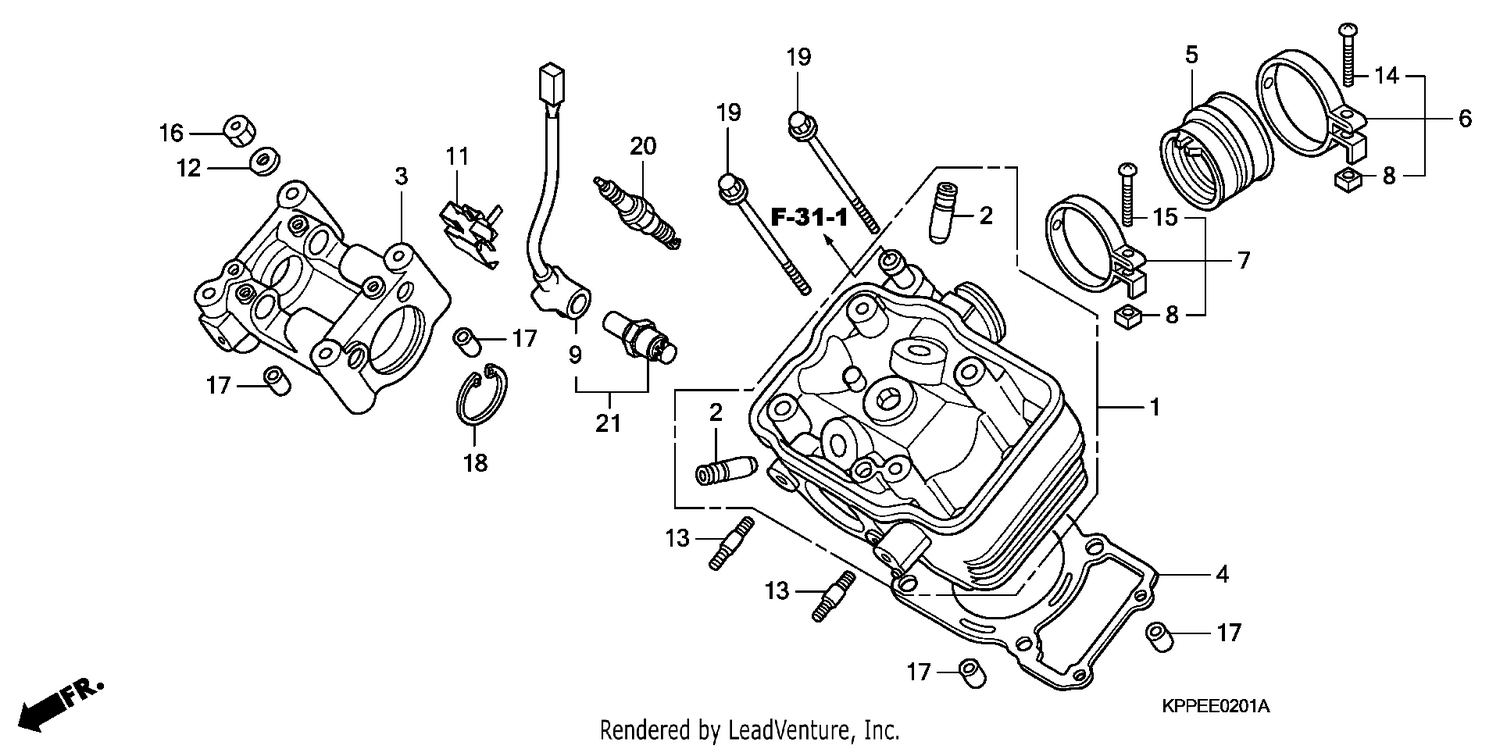 CYLINDER HEAD (CBR125RW7/RW9/RWA)
