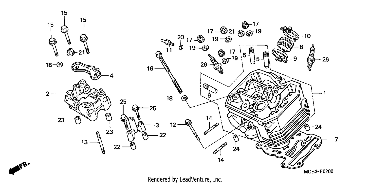 FRONT CYLINDER HEAD