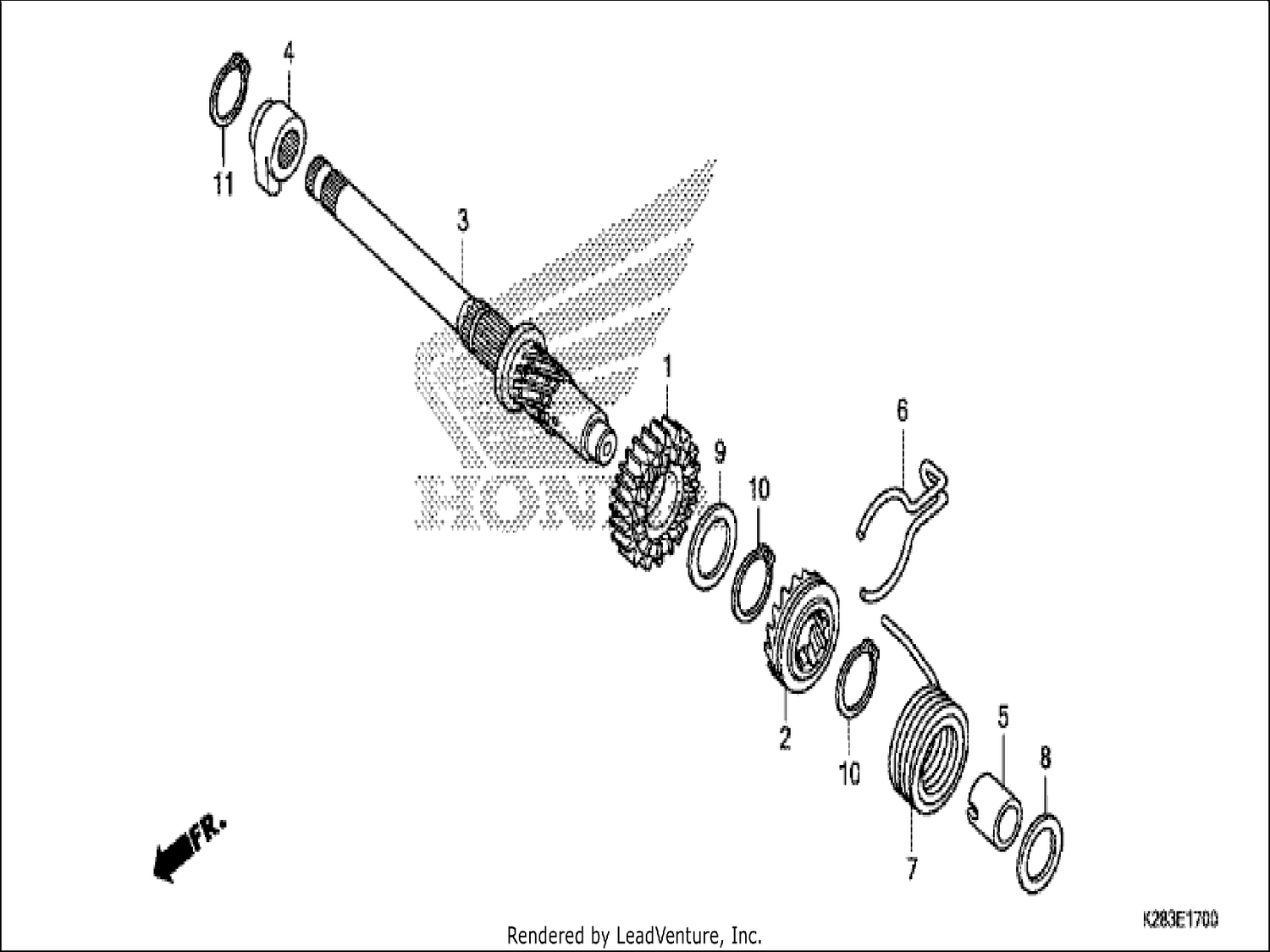  KICK STARTER SPINDLE