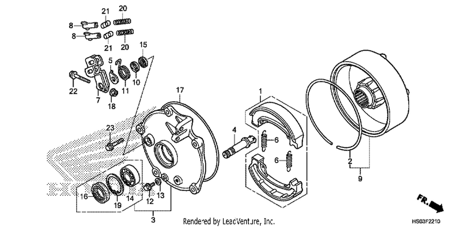  10 REAR BRAKE DRUM