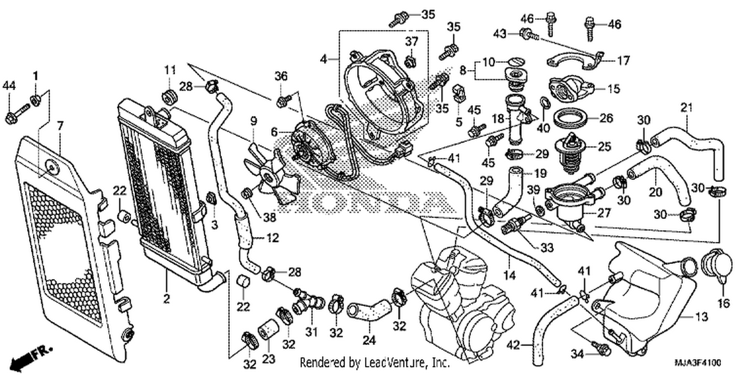  RADIATOR (VT750C/C2S/CA/CS)