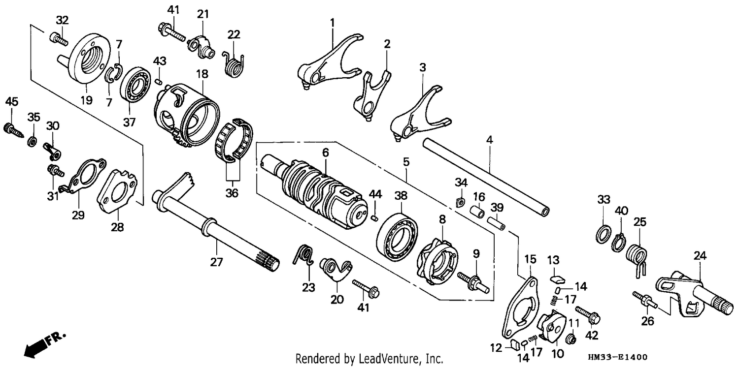 SHIFT DRUM/SHIFT FORK