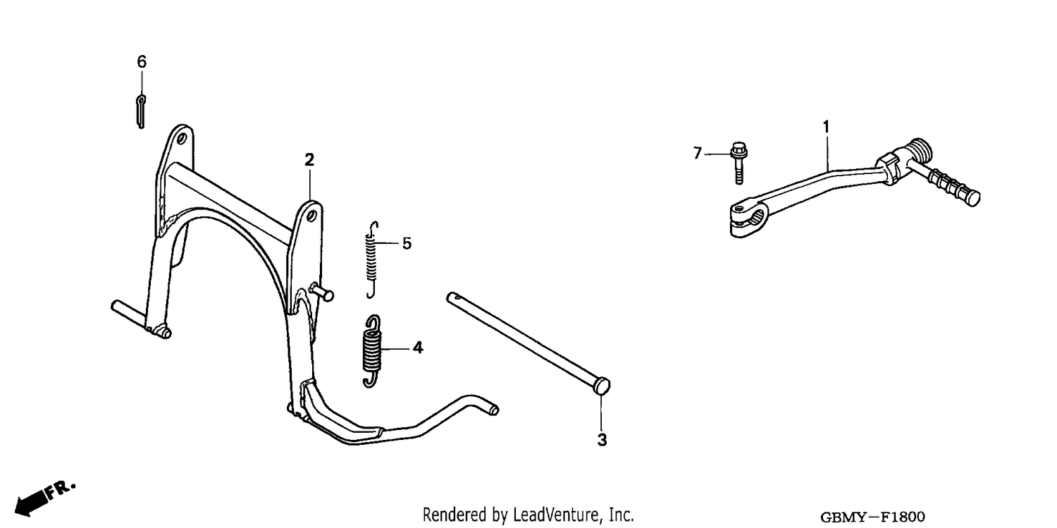 STAND/KICK STARTER ARM