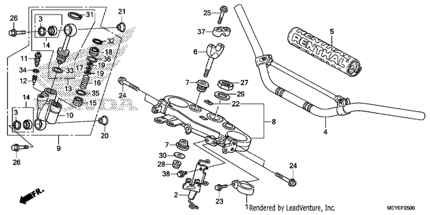  HANDLE PIPE/TOP BRIDGE