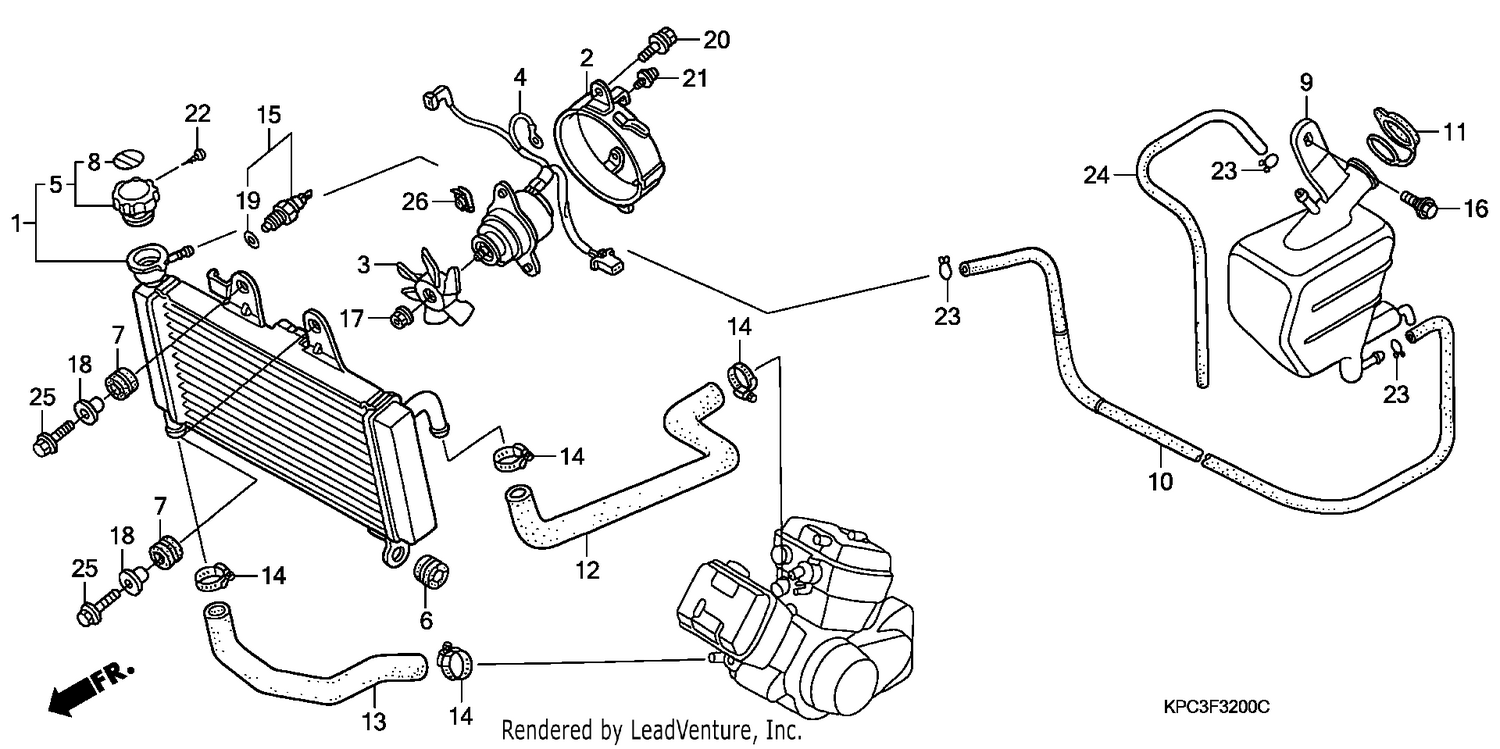 RADIATOR (XL125V1/2/3/4/5/6)