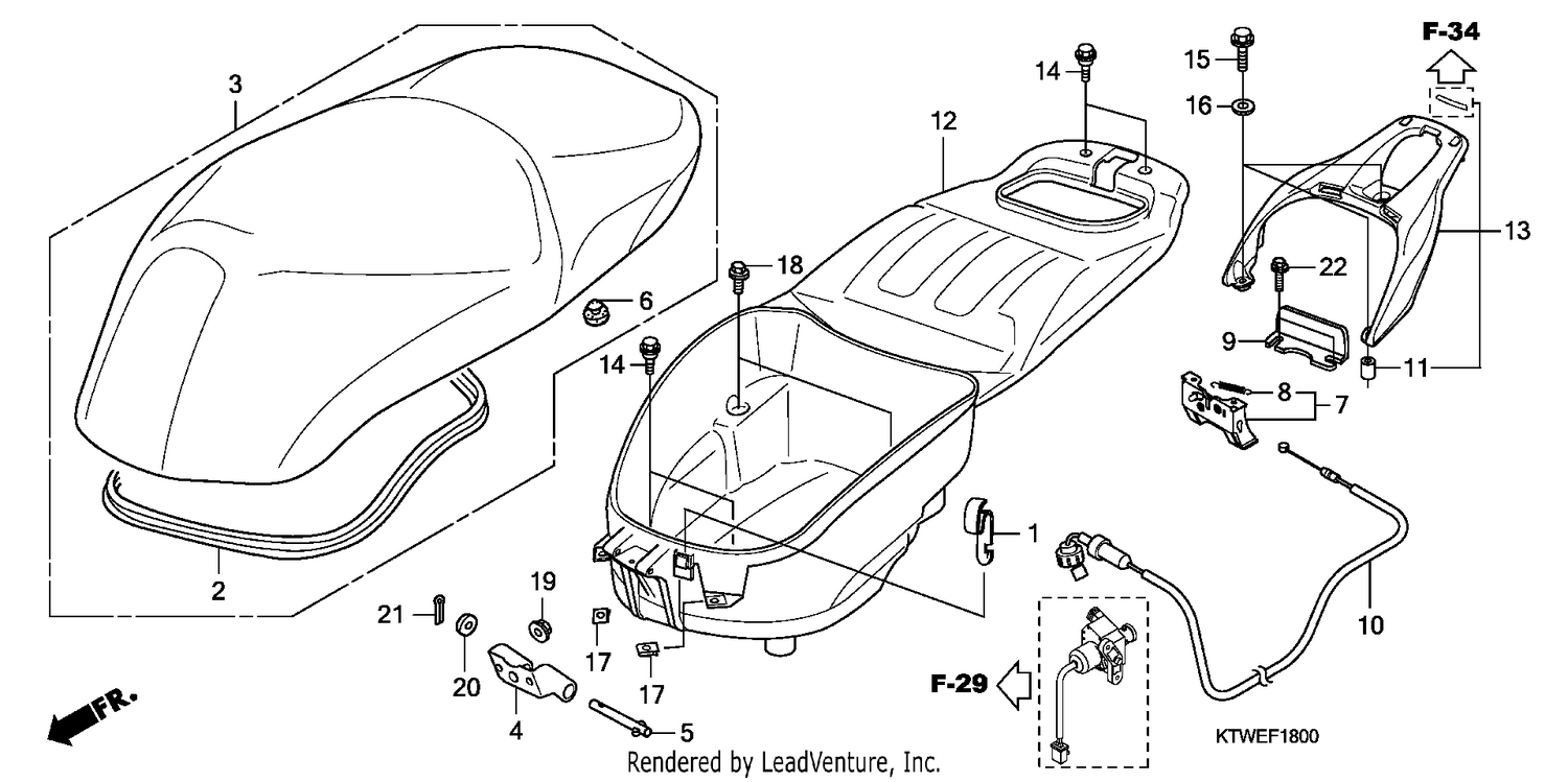SEAT/LUGGAGE BOX