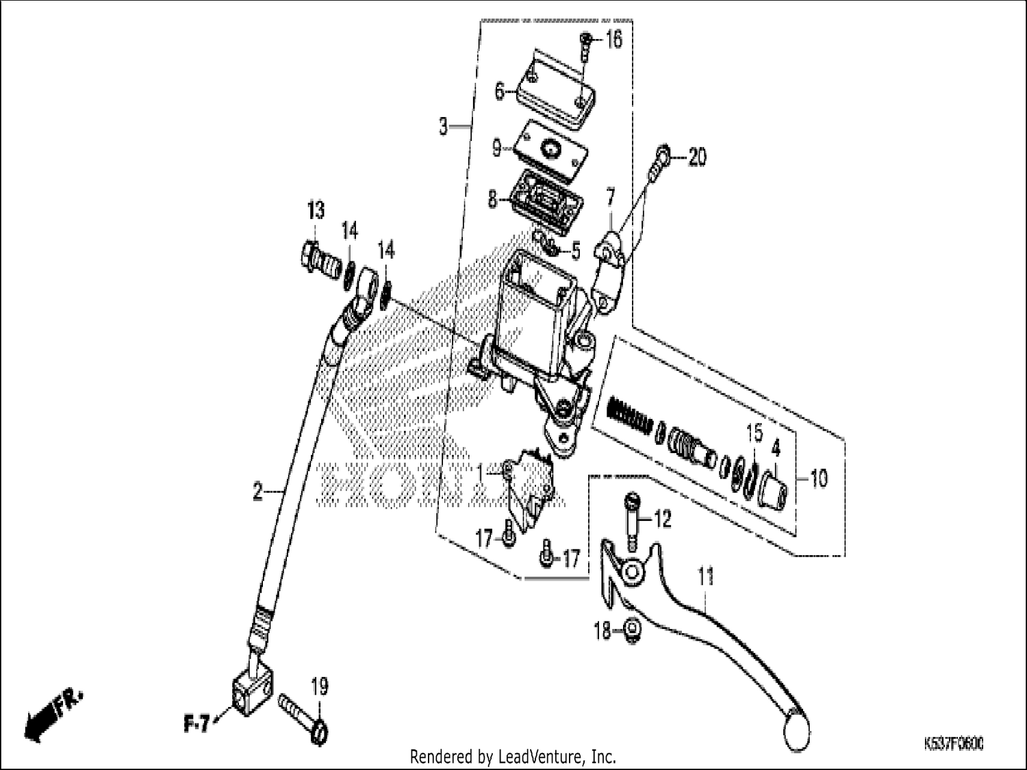  REAR BRAKE MASTER CYLINDER