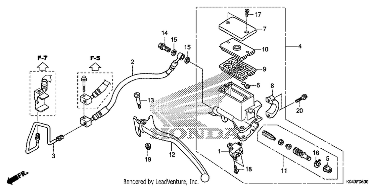  REAR BRAKE MASTER CYLI NDER ( NSS300)