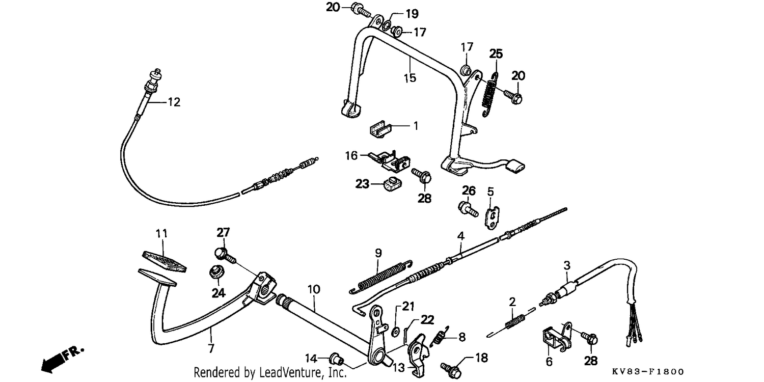 STAND/BRAKE PEDAL