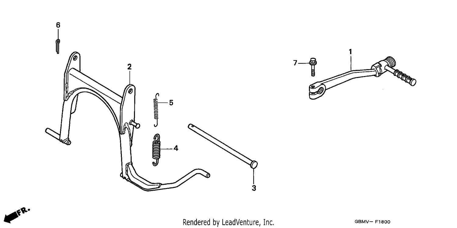 STAND/KICK STARTER ARM