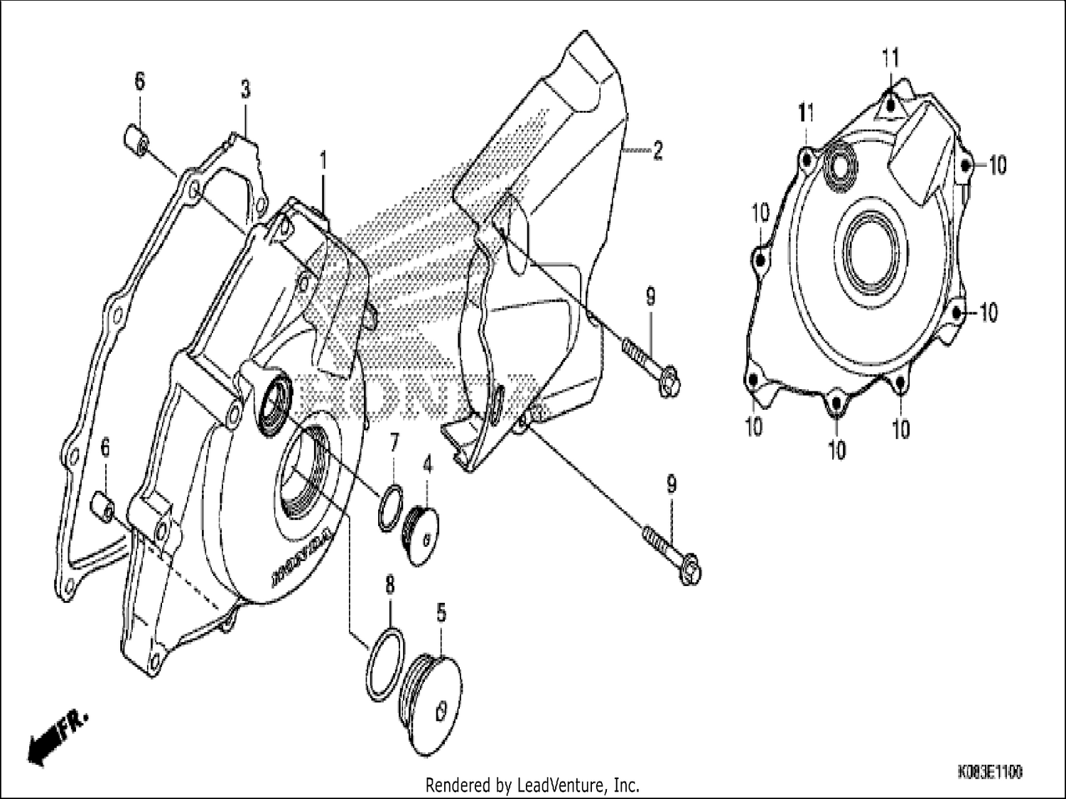 LEFT CRANKCASE COVER