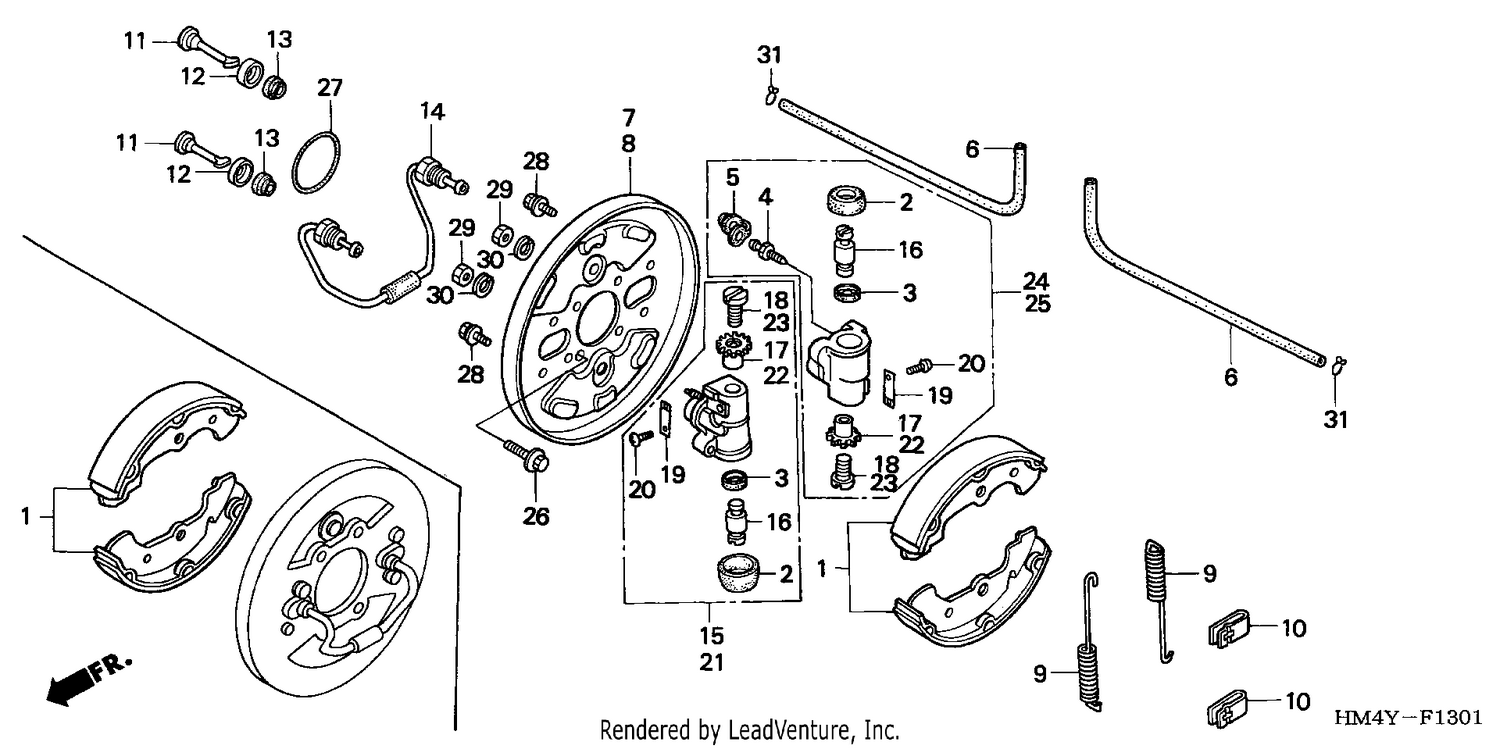 FRONT BRAKE PANEL (2)