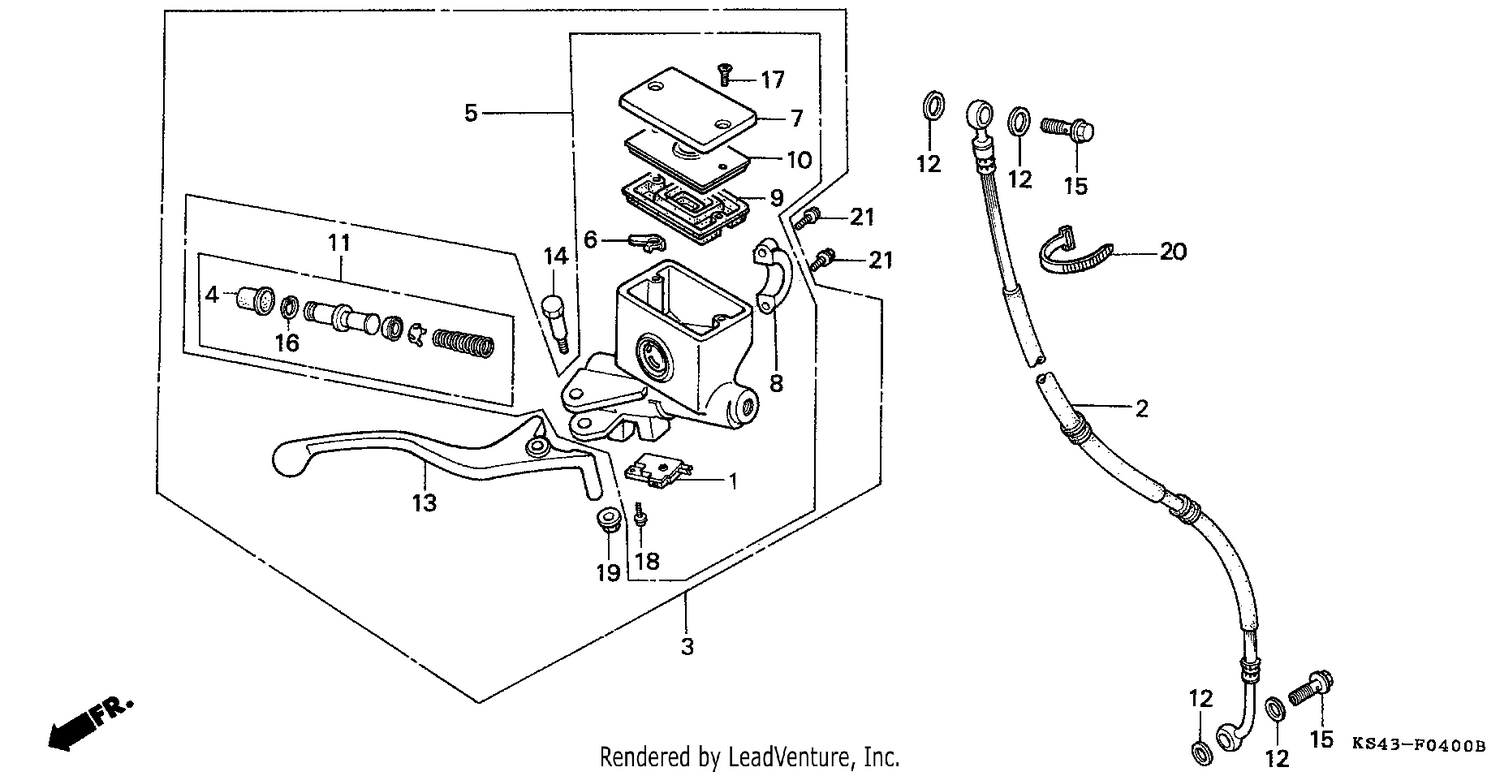 FR. BRAKE MASTER CYLINDER