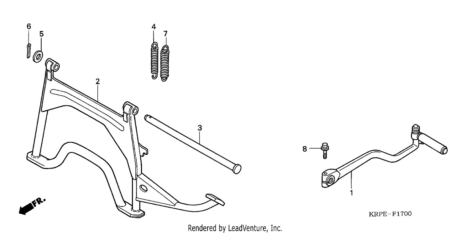 KICK STARTER ARM/STAND