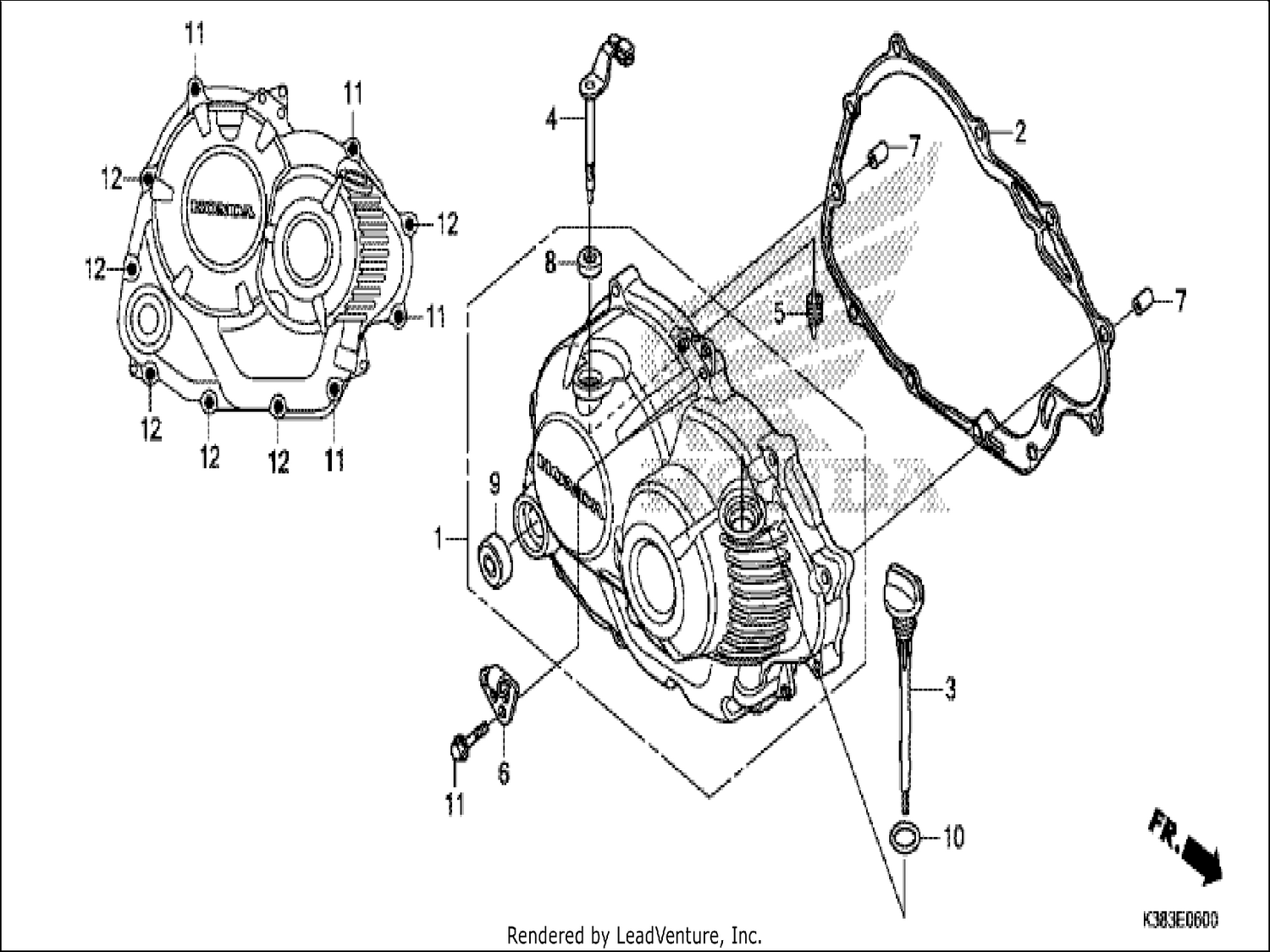  RIGHT CRANKCASE COVER