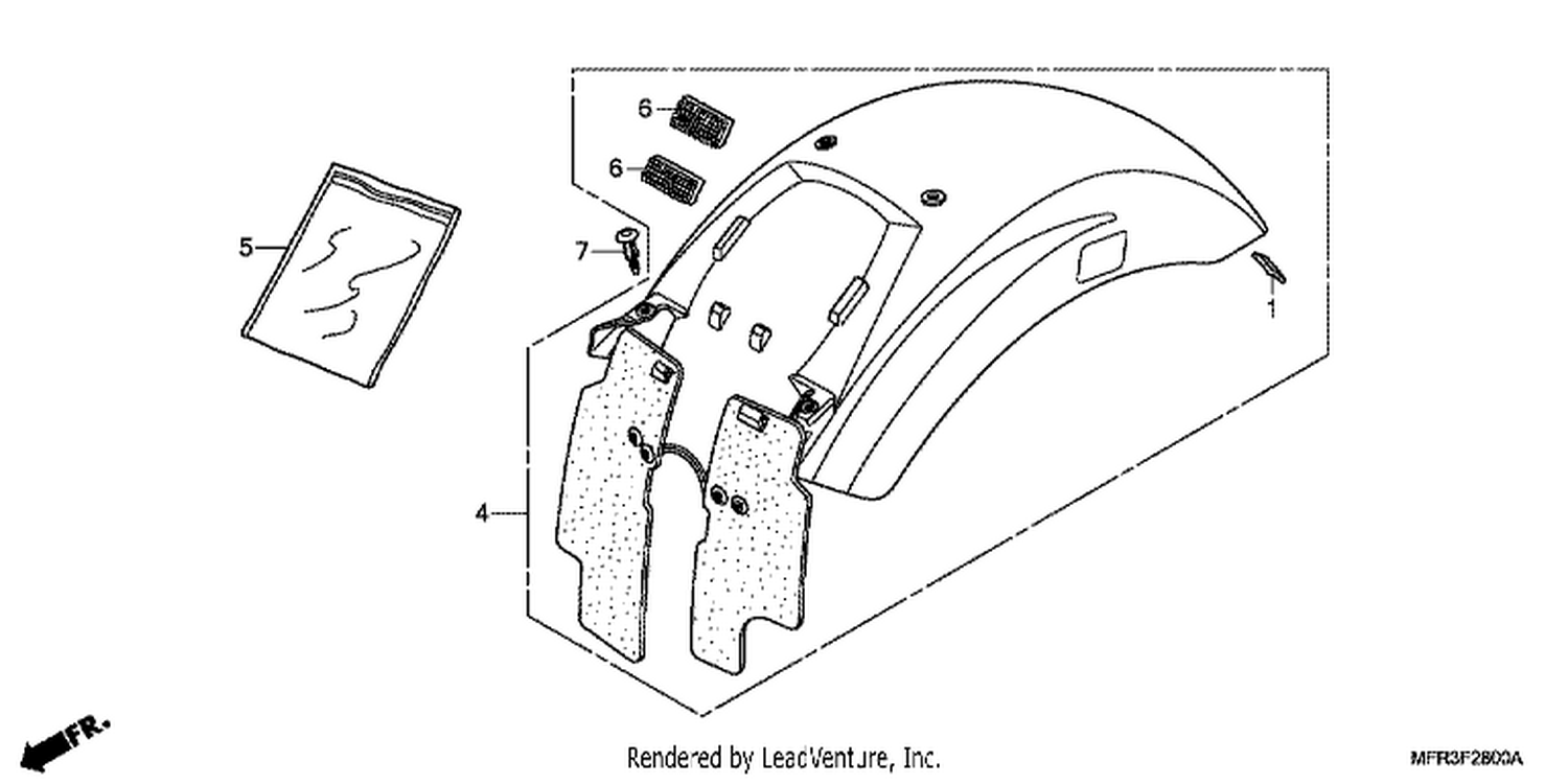  REAR FENDER