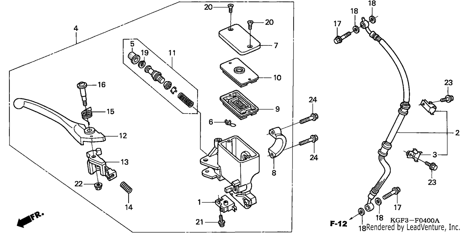 FR. BRAKE MASTER CYLINDER
