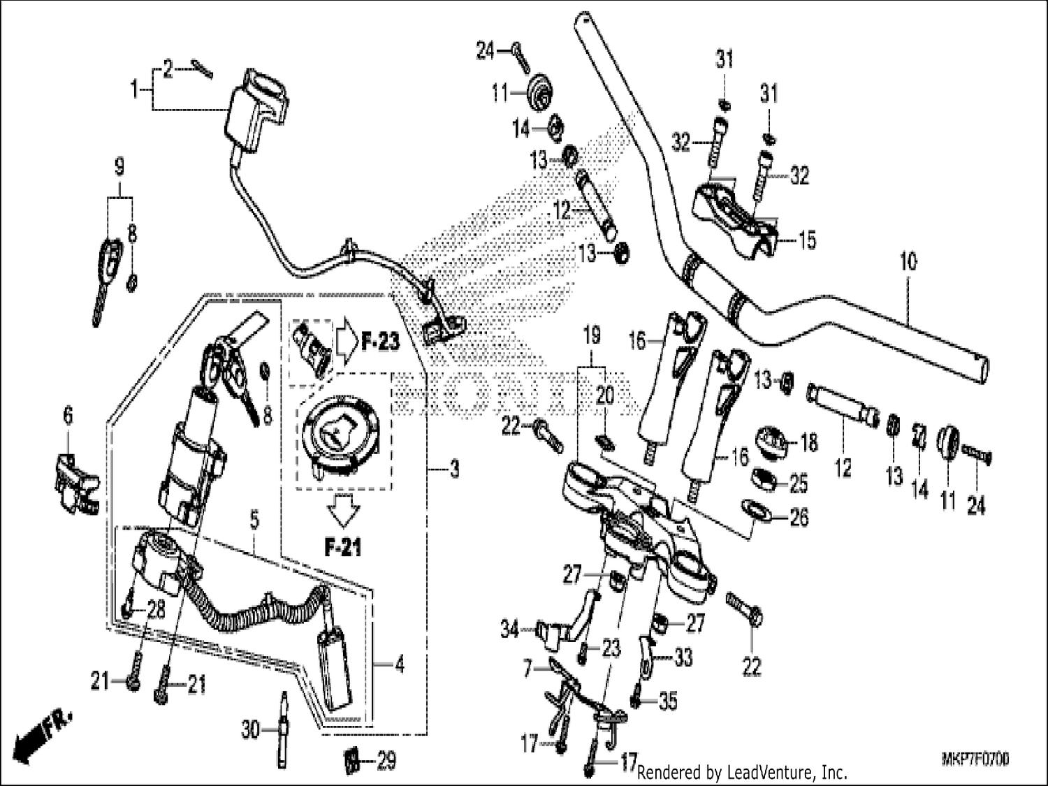  HANDLE PIPE/TOP BRIDGE