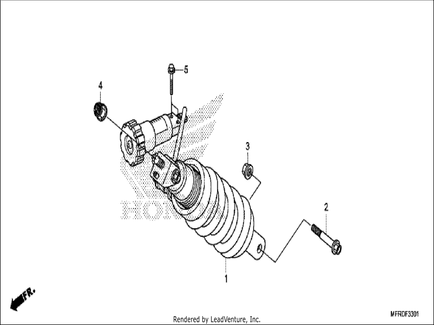  1 REAR CUSHION (VT1300CXA)