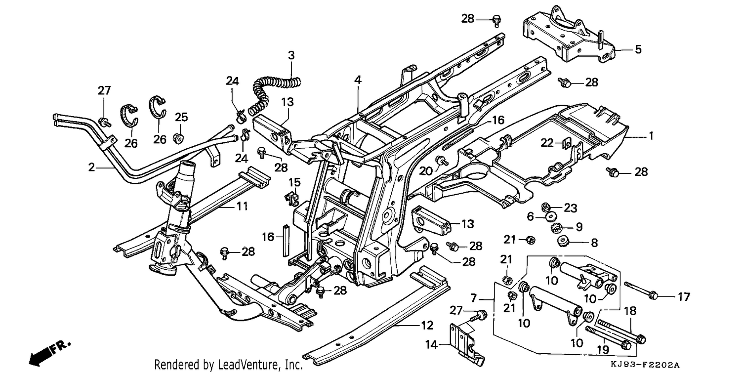 FRAME BODY (CH125J/L/M/N/P/R)