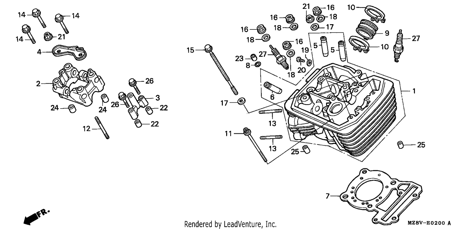 CYLINDER HEAD (FRONT)
