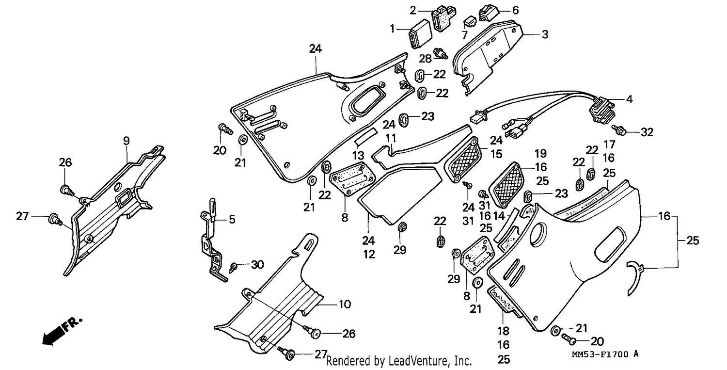 SIDE COVER (CBR1000FH/FJ/FM)