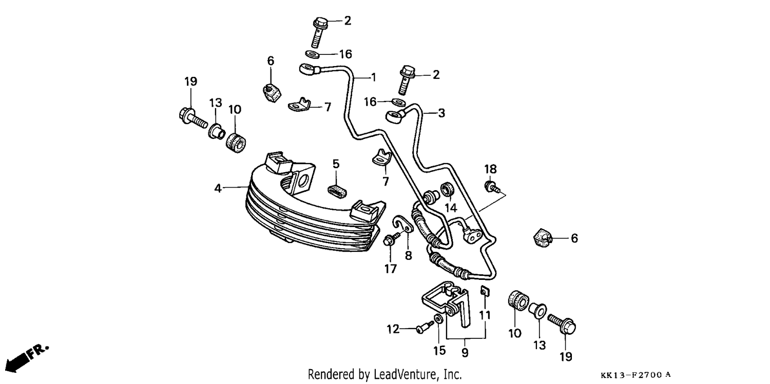 OIL COOLER (XR250RG/RH/RJ/RK/RL/RM)