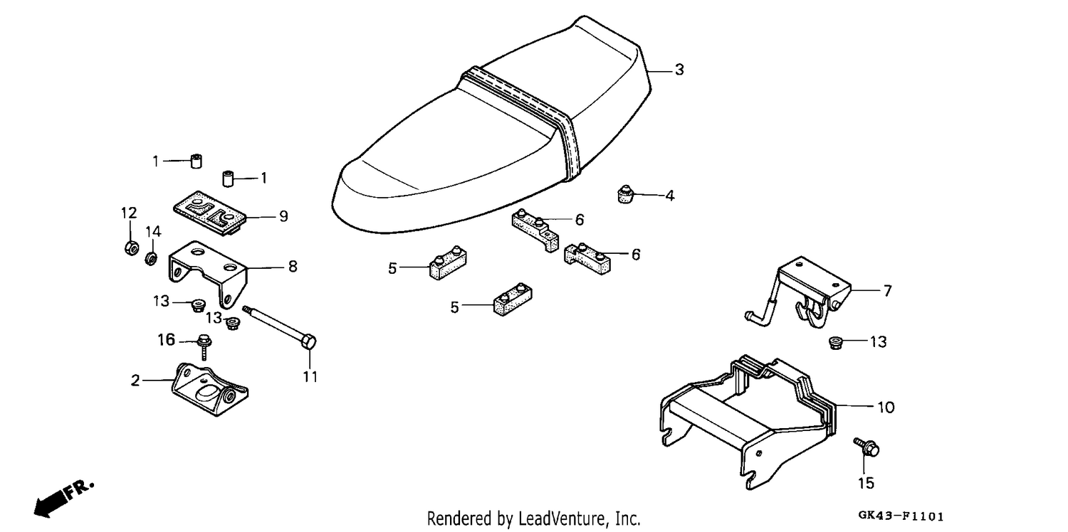 SEAT/CARRIER (C50LAG/G/SN)