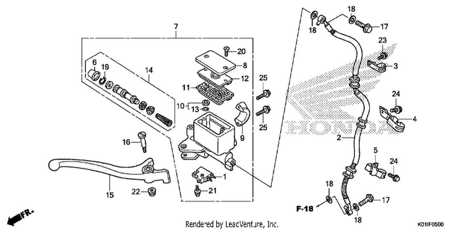  FRONT BRAKE MASTER CYLINDER