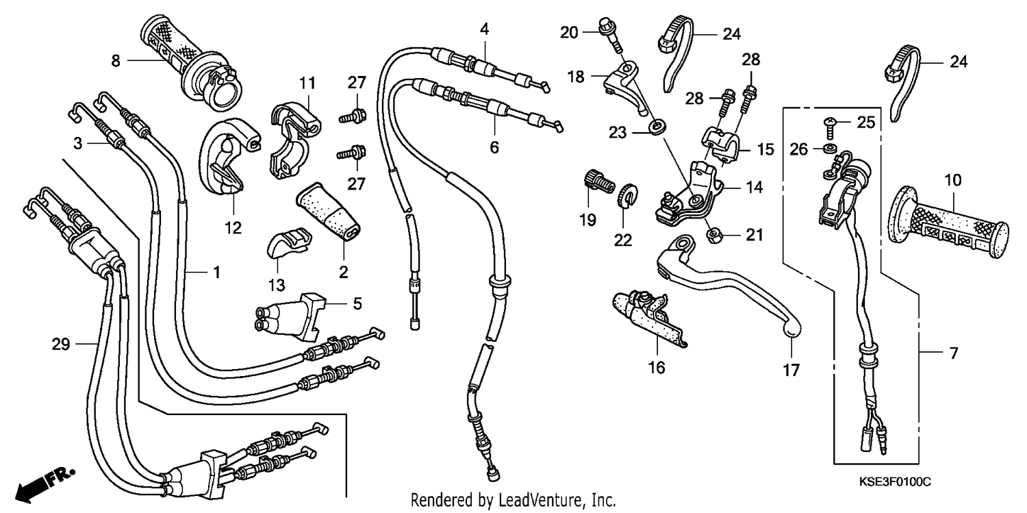 HANDLE LEVER/SWITCH/CABLE
