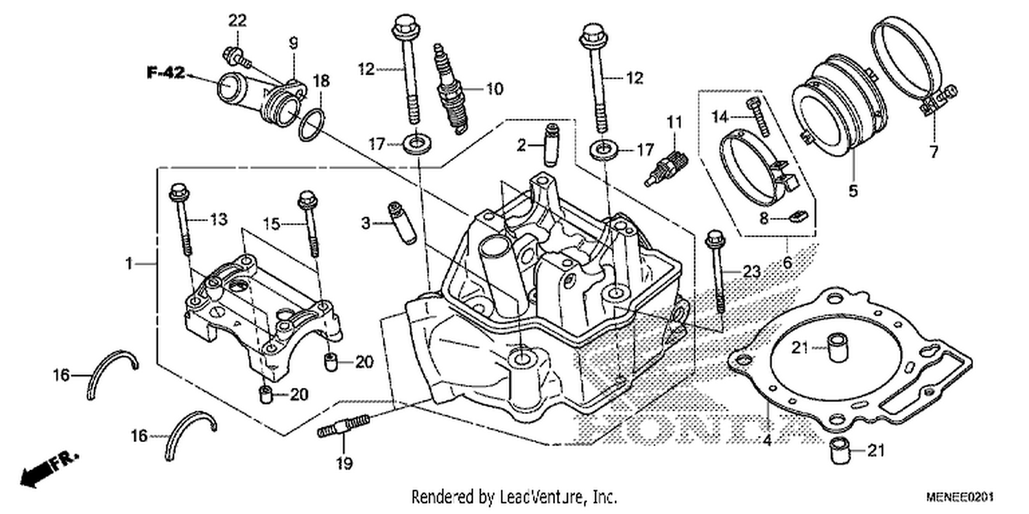  1 CYLINDER HEAD (F/G)