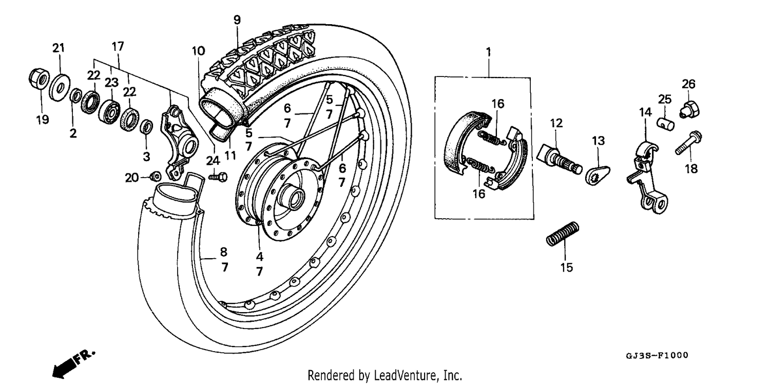 REAR WHEEL (SH50P/S)