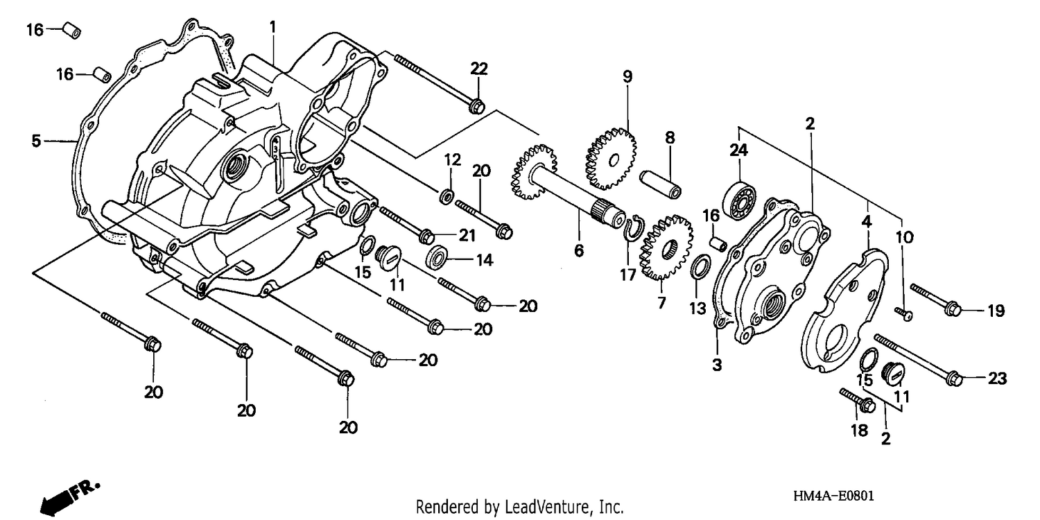 LEFT CRANKCASE COVER