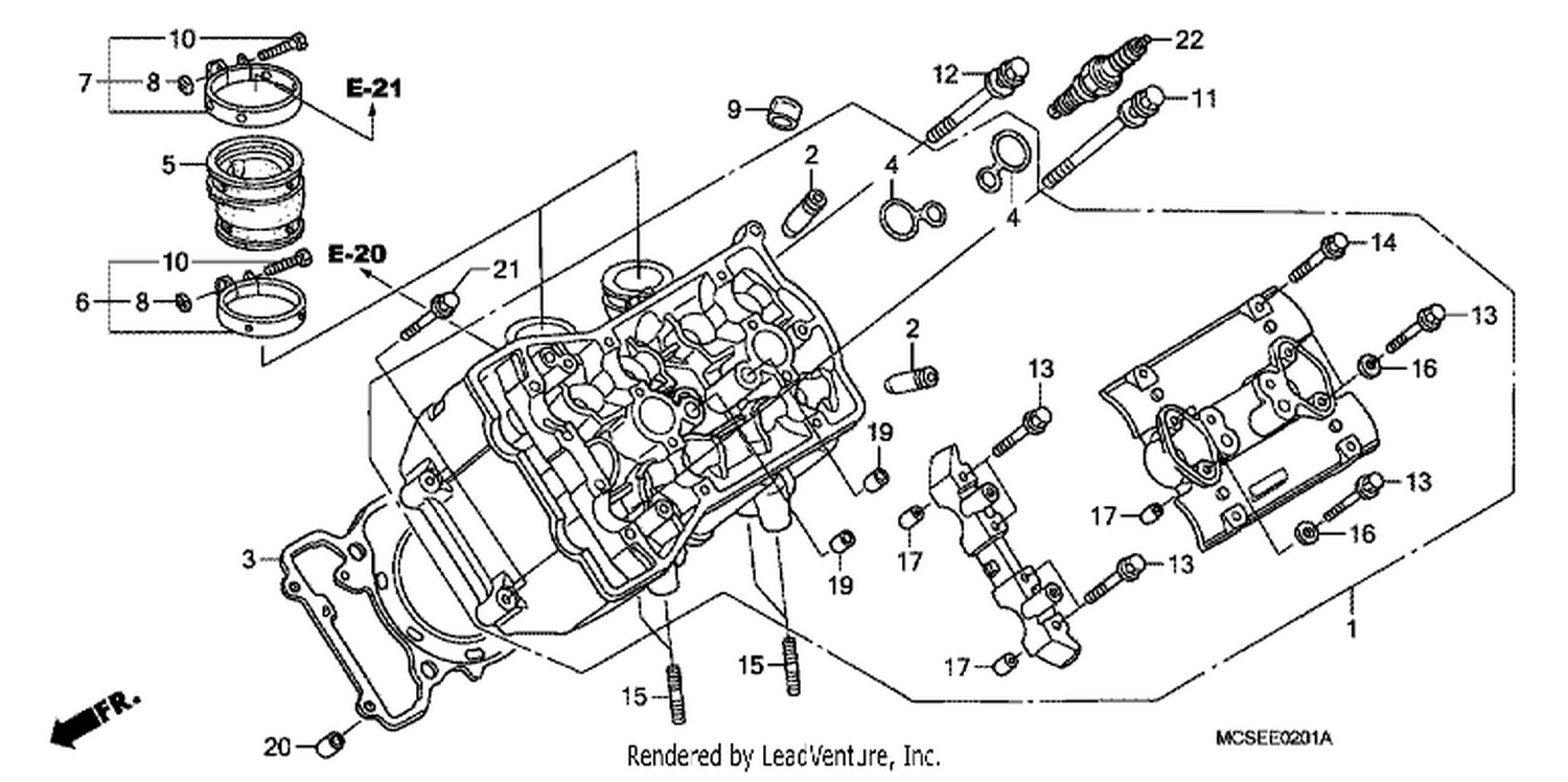  1 LEFT CYLINDER HEAD