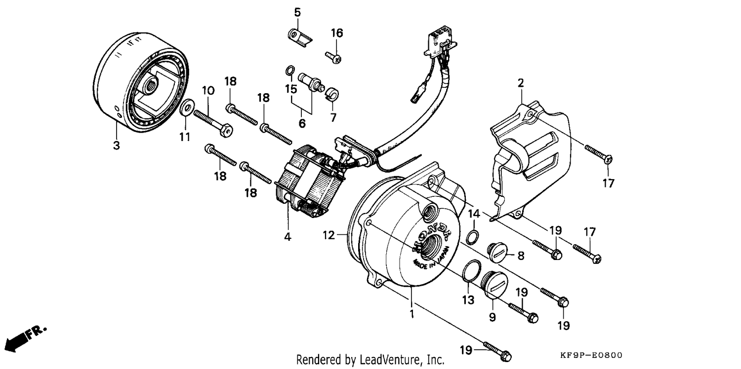 LEFT CRANKCASE COVER/ GENERATOR