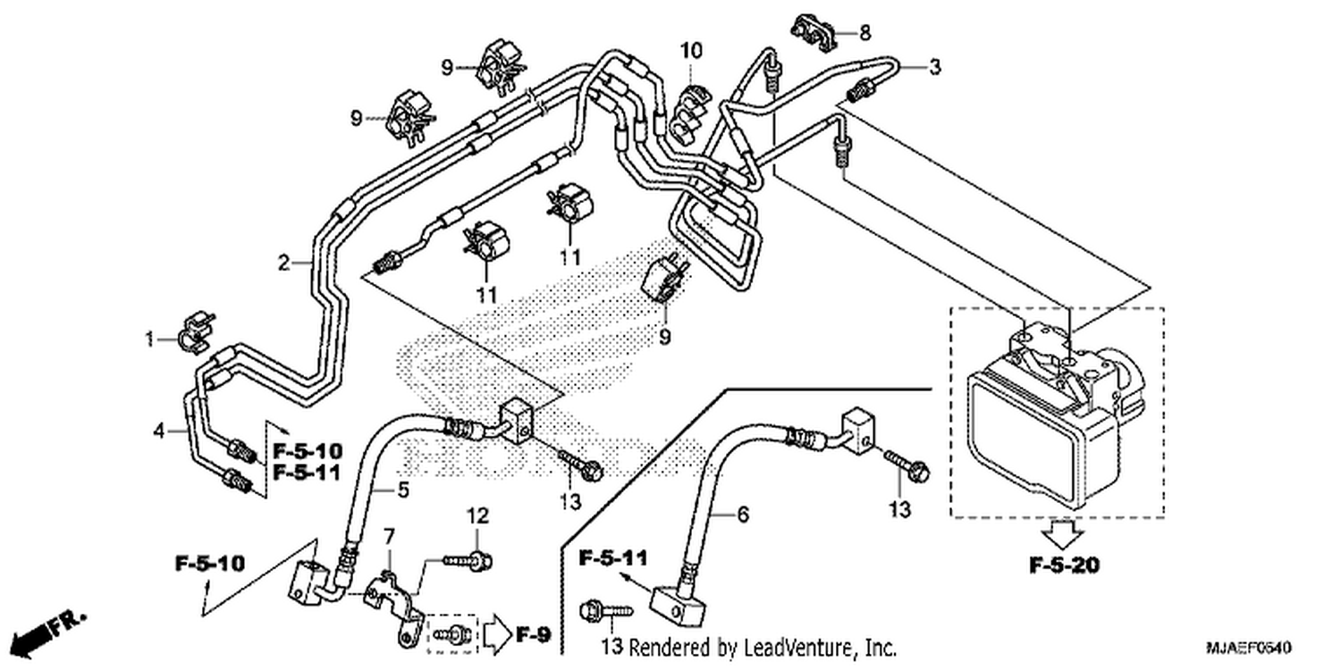  40 FRONT BRAKE PI PE