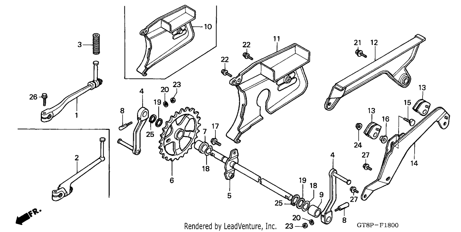 PEDAL/KICK STARTER ARM