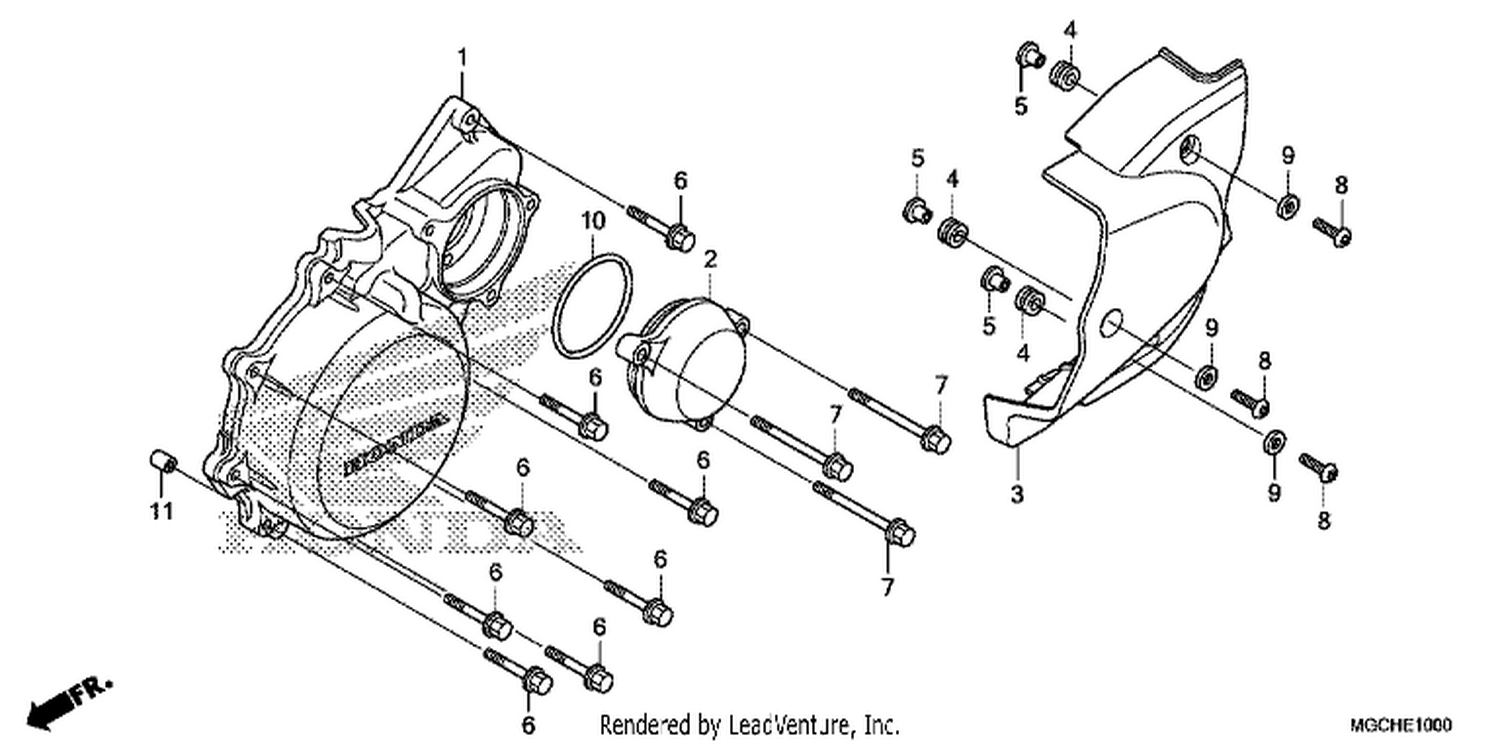  LEFT CRANKCASE COVER