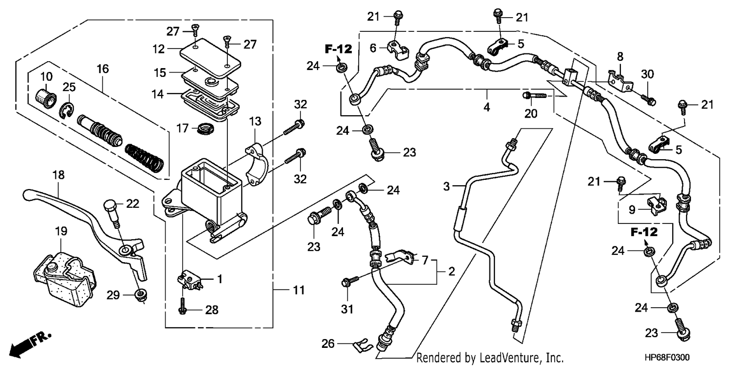 FRONT BRAKE MASTER CYLINDER