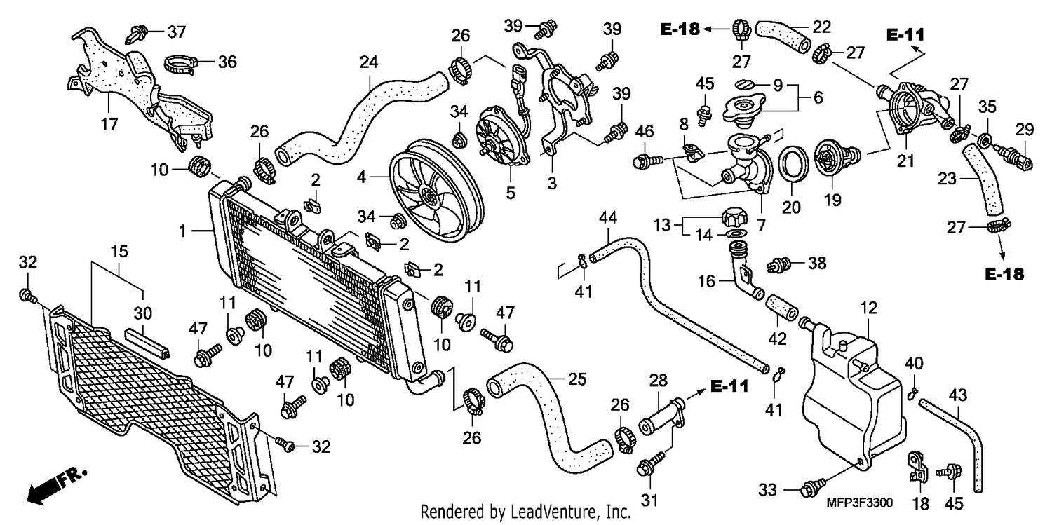 RADIATOR (CB1300/CB1300S)