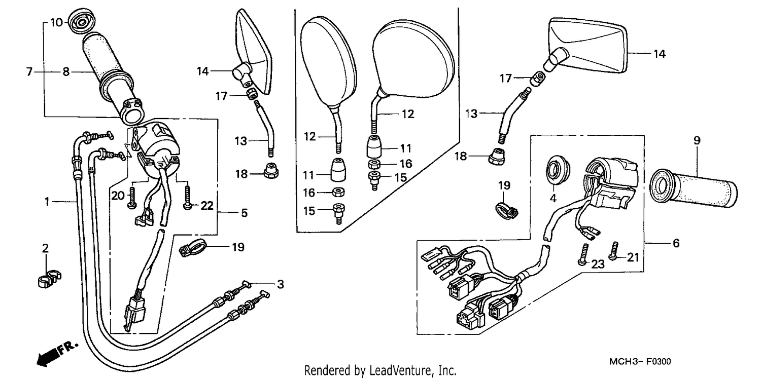 HANDLE SWITCH (VTX1800C2/3/4)